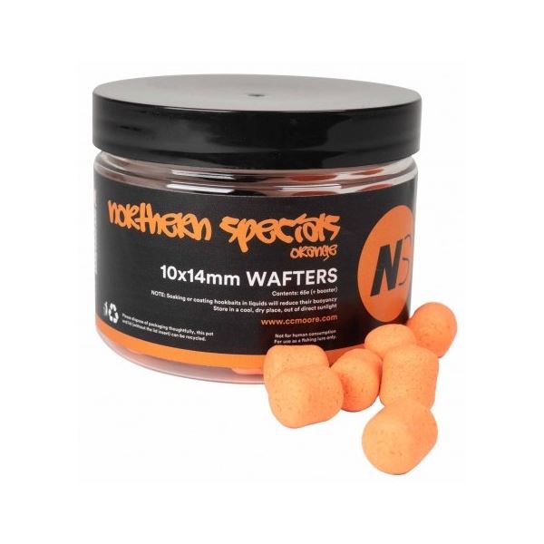 CC Moore Vyvážené Boilie NS1 Dumbell Wafters Orange 10x14 mm 65 ks