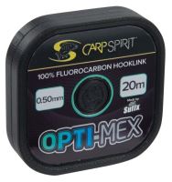 Carp Spirit Fluorocarbon Opti-Mex Hooklink Čirá 20 m-Průměr 0,40 mm / Nosnost 10,50 kg