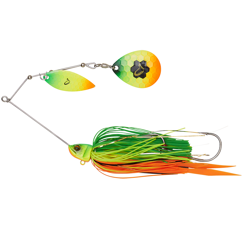 Savage gear třpytka da bush spinnerbait sinking firetiger - 14 cm 21 g