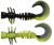 Berkley Gumová nástraha Powerbait Power Curly Black Sunshine Yellow