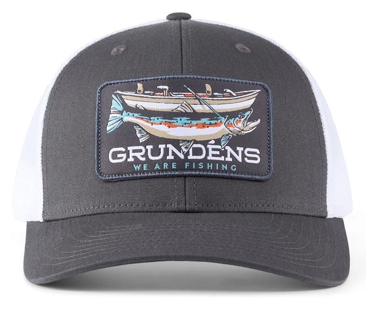 Grundéns kšiltovka drift boat trucker charcoal/white