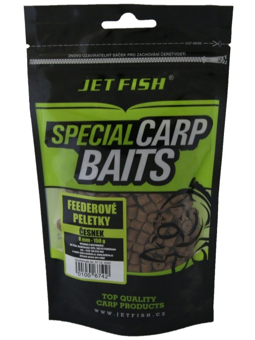 Jet fish feederové pelety 8 mm 150 g - česnek