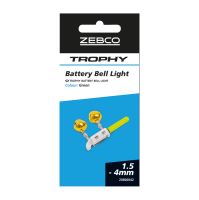 Zebco Světlo Na Špičku Prutu s Dvojitou Rolničkou Trophy Battery Bell Light Green 1,5-4 mm (2)