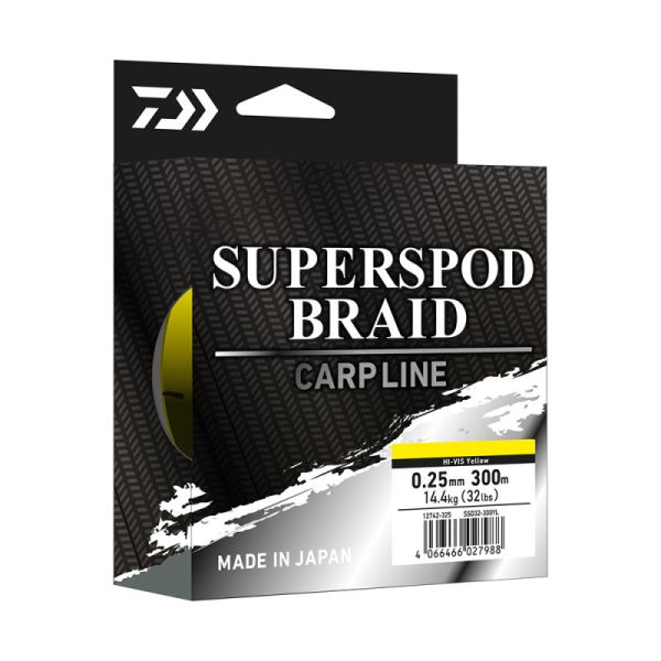 Daiwa Splétaná Šnůra Super Spod Braid 0,25 mm 300 m