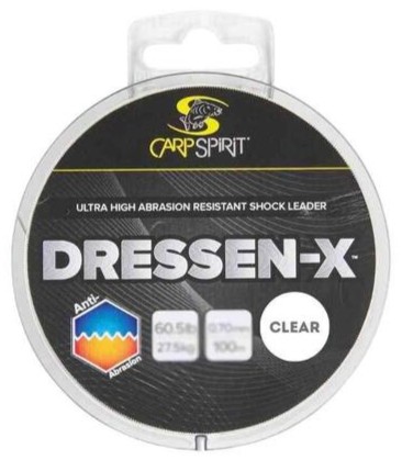 Carp spirit šokový vlasec dressen-x shockleader čírý 100 m - 0,60 mm 22 kg