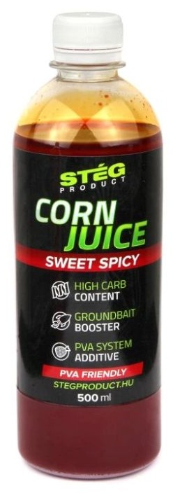 Levně Stég booster corn juice 500 ml - sweet spicy