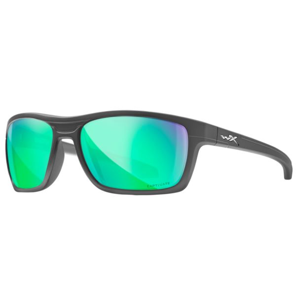 Wiley X Polarizační Brýle Kingpin Captivate Polarized Green Mirror Amber Matte Graphite