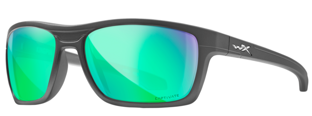 Wiley x polarizační brýle kingpin captivate polarized green mirror amber matte graphite