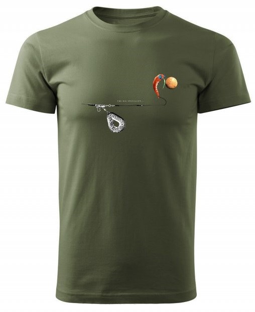 Carp´R´Us Tričko Mouthsnagger Army Zelená