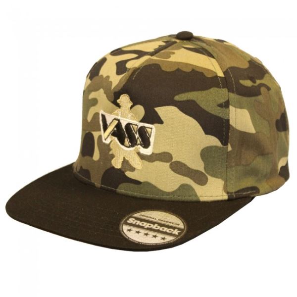 Vass Kšiltovka Snapback Camo With Black Peak