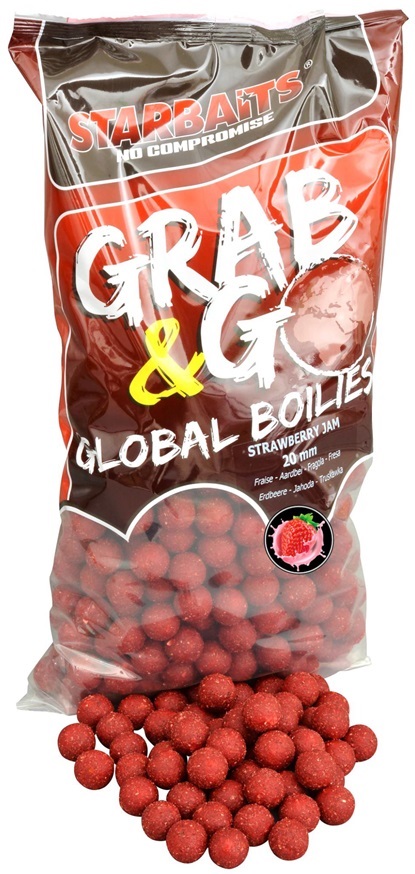 Starbaits boilies g&g global strawberry jam - 2,5 kg 24 mm