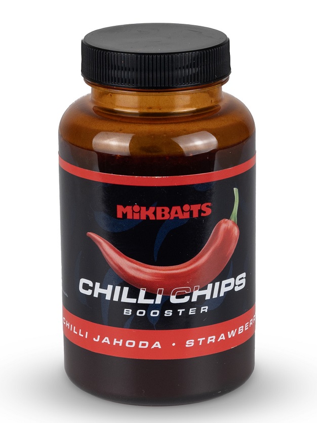 Levně Mikbaits chilli chips booster chilli jahoda 250 ml