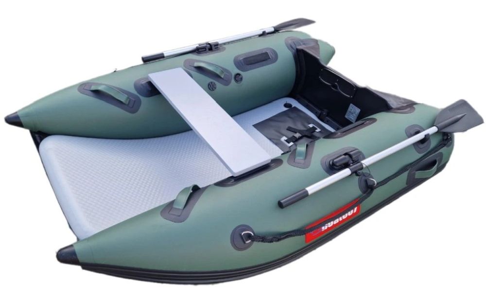 Boat007 nafukovací člun katamarán zelený 240 cm