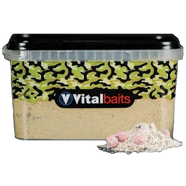 Vitalbaits Vnadící směs Strawberry Nutty Bucket 3kg