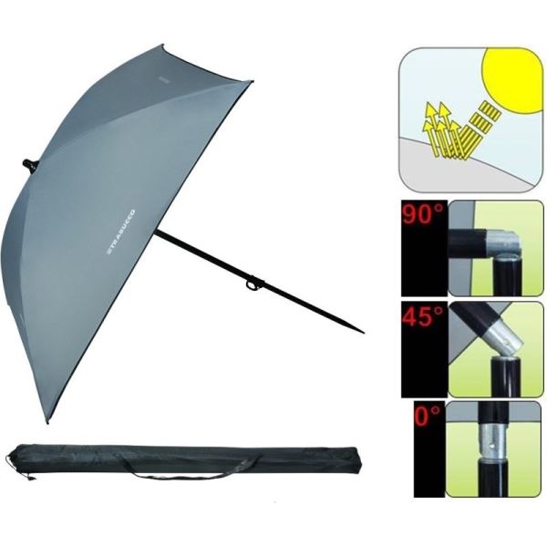 Trabucco Deštník Light Grey Umbrella 1,5 m
