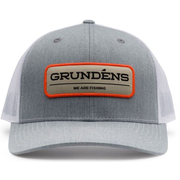 Grundéns Kšiltovka We Are Fishing Trucker - Heather Grey/White