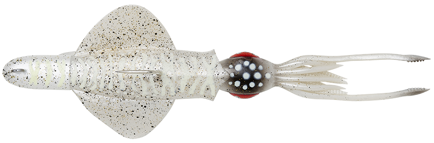 Levně Savage gear swim squid rtf white glow cuttlefish - 18 cm 90 g