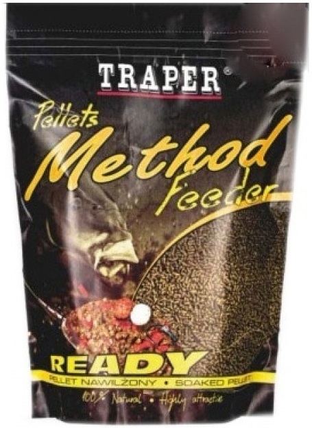 Levně Traper pelety method feeder ready 2 mm - halibut černý