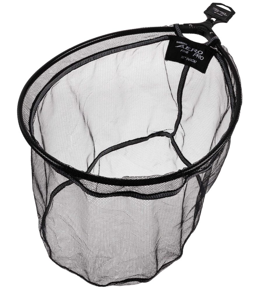 Shimano podběráková hlava aero pro landing net fine mesh - 40 cm