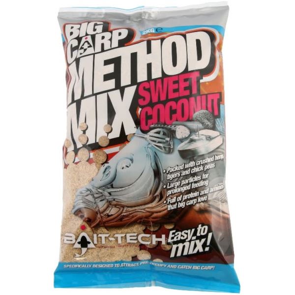 Bait-Tech Krmítková Směs Big Carp Method Mix Coconut 2 kg