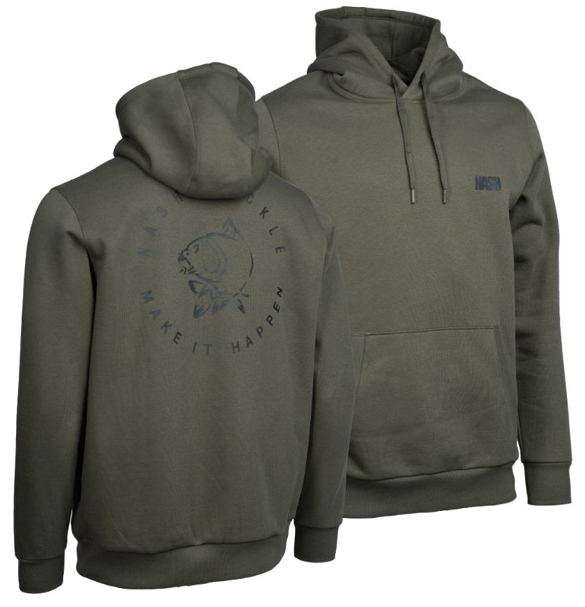 Nash mikina make it happen carp logo hoody green - s