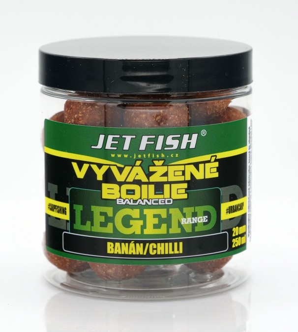 Jet fish vyvážené boilie legend range játra ananas n-butyric 20 mm 250 ml