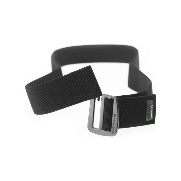 Geoff Anderson Opasek Belt Elastický Metal+Black