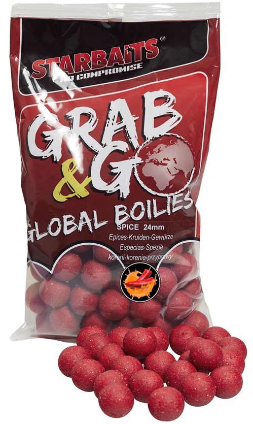 Levně Starbaits boilies g&g global spice - 800 g 14 mm