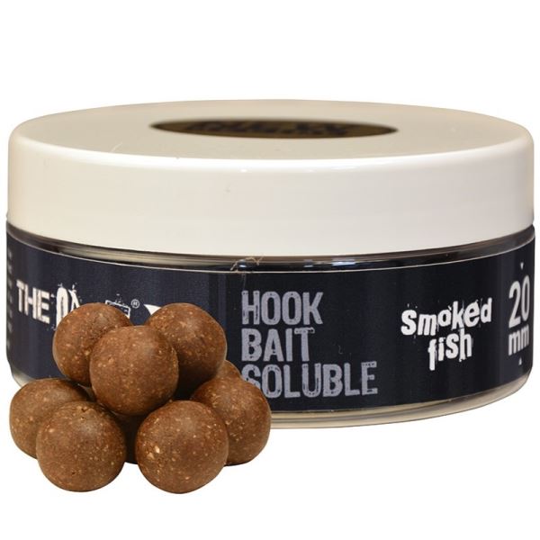 The One Rozpustné Boilies Hook Bait Soluble Black Smoked Fish 150 g