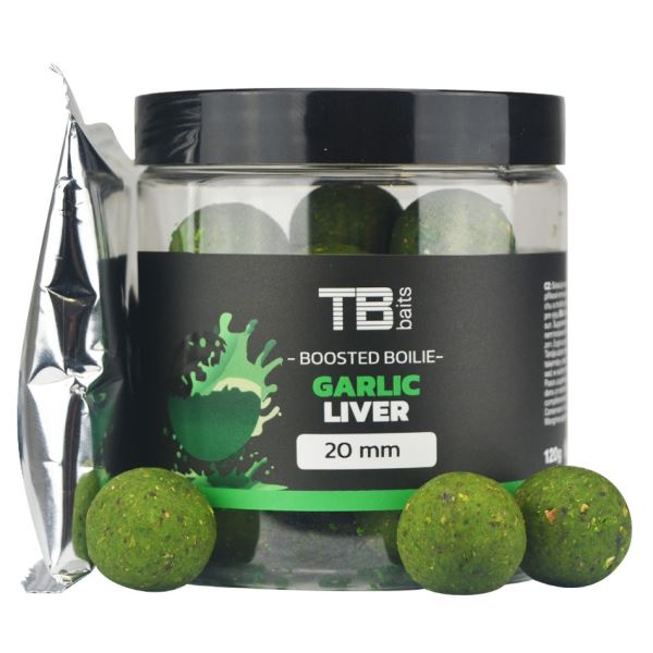 TB Baits Boosterované Boilie Garlic Liver 120 g