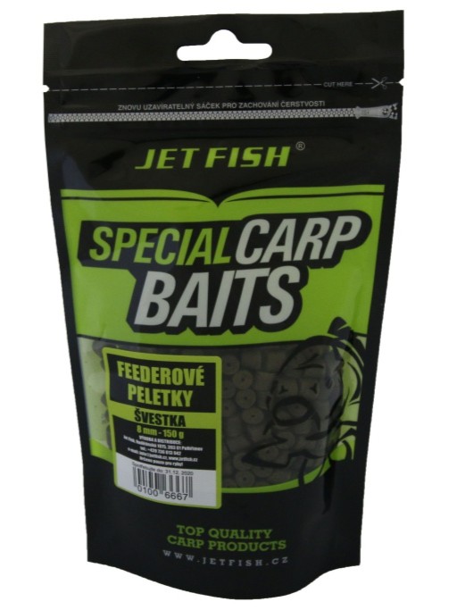 Jet fish feederové pelety 8 mm 150 g - švestka
