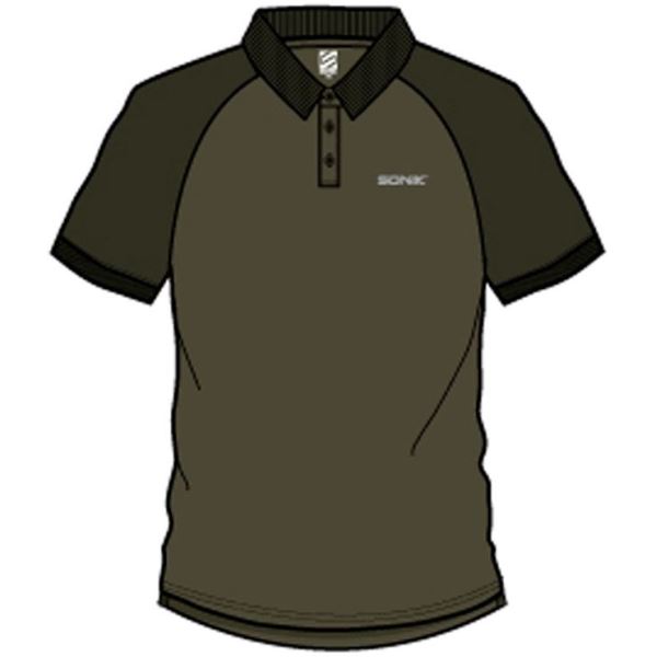 Sonik Tričko Raglan Polo Green