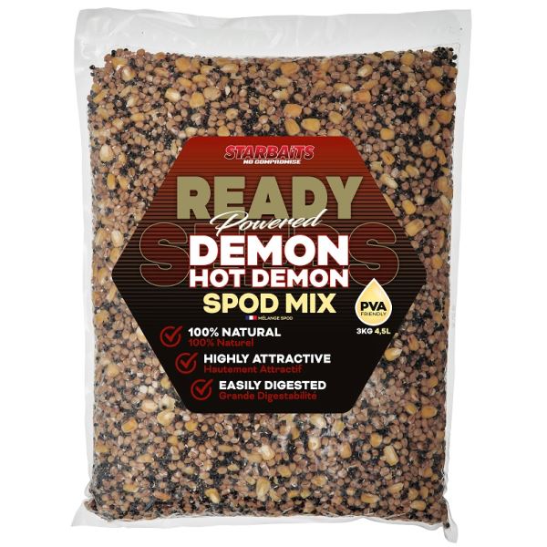 Starbaits Směs Partiklu Ready Seeds Hot Demon Spod Mix