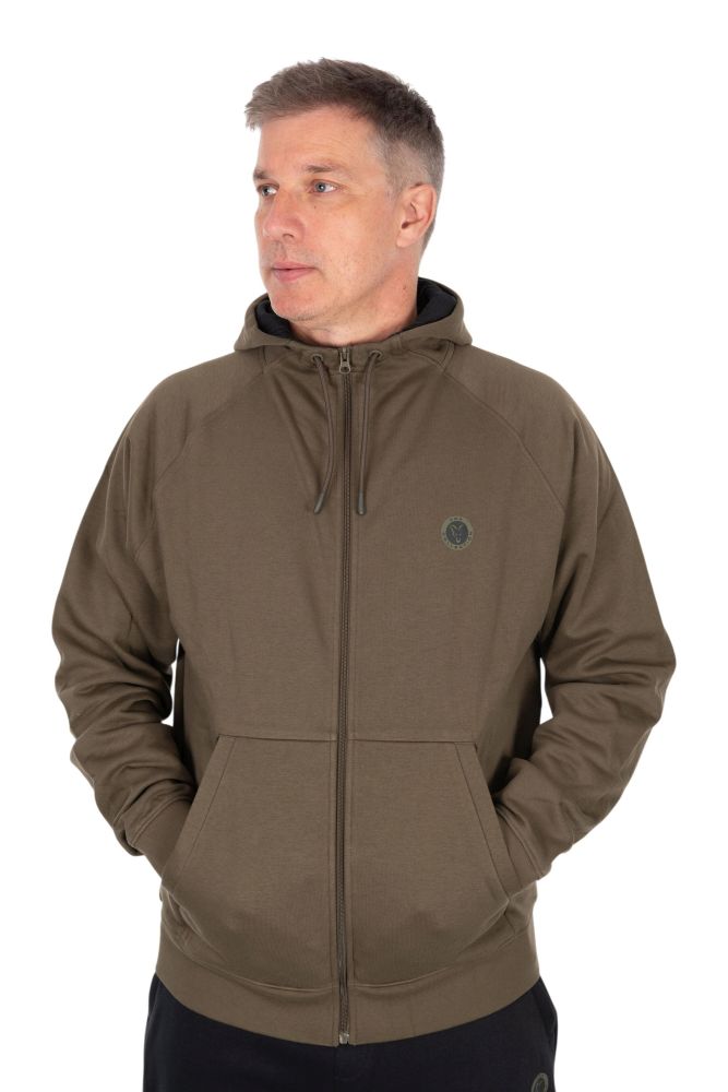 Fox mikina collection zipped hoody green - s