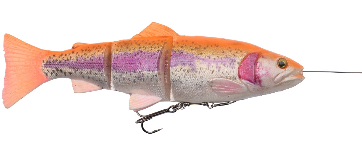 Savage gear gumová nástraha pstruh 4d line thru trout ss golden albino - 25 cm 180 g