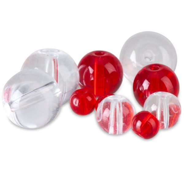 Iron Claw PFS Průhledné Korálky Round Glass Beads