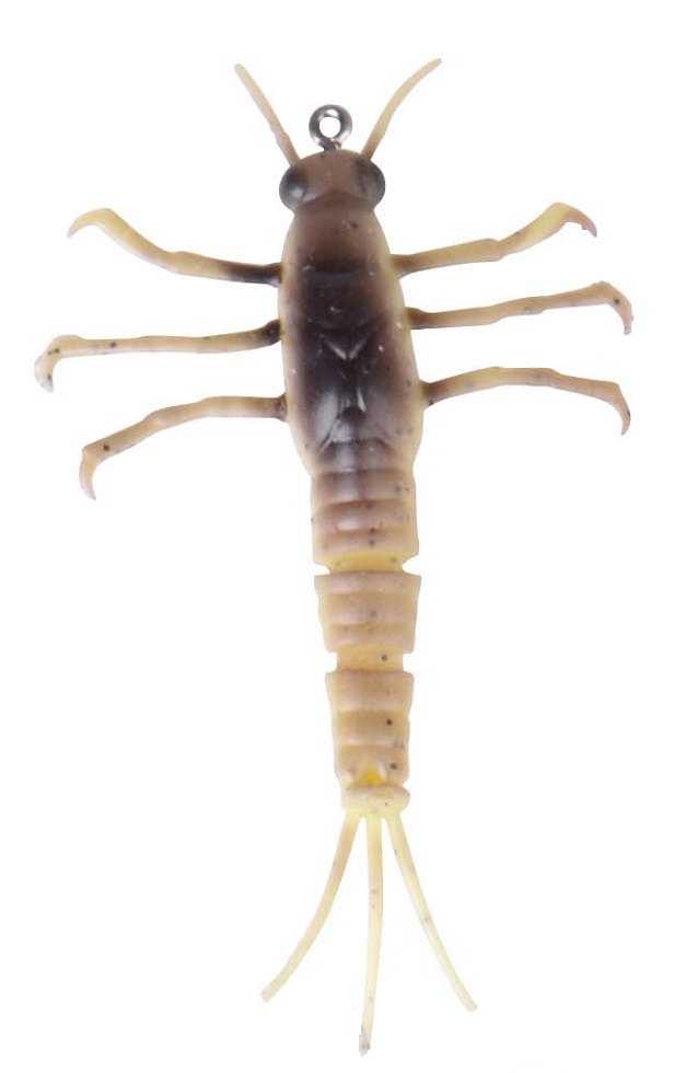Levně Savage gear gumová nástraha 3d tpe mayfly nymph yellow belly - 5 cm 2,5 g