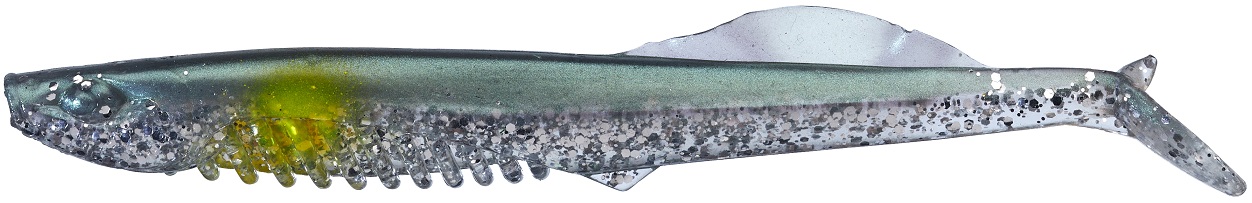 Levně Gunki gumová nástraha v3ib itb green shiner yellow dot box - 12,5 cm 9,15 g