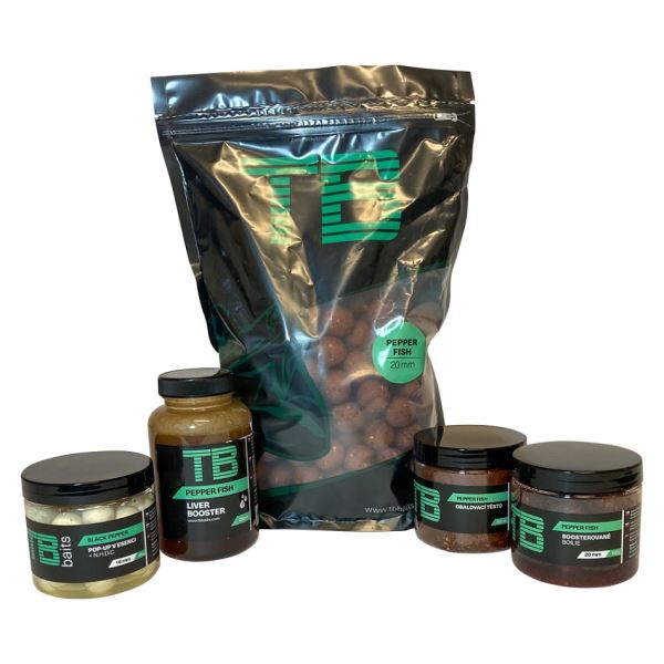 TB Baits set krmení pro lov kaprů Pepper fish