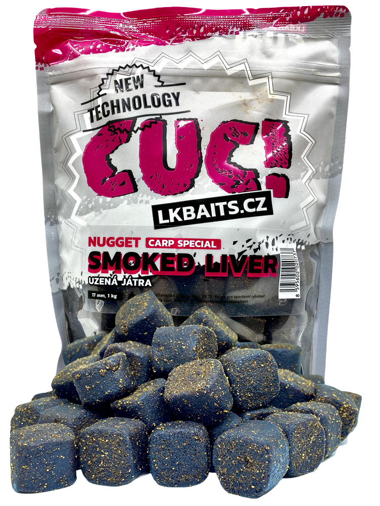 Levně Lk baits cuc nugget carp smoked liver 1 kg - 10 mm