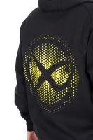 Matrix Mikina Large Fade Logo Hoody Black Lime (9)