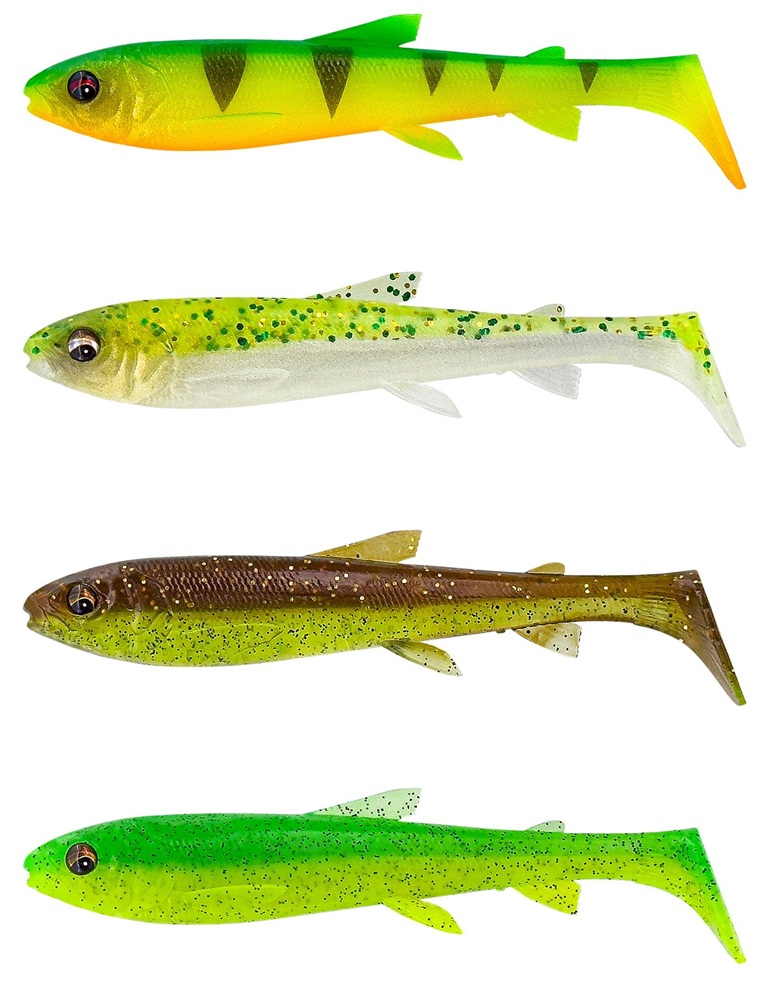 Savage gear gumová nástraha 3d whitefish shad dark water mix 4 ks 9 cm 7 g