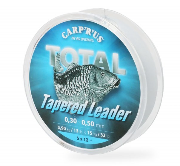 Levně Carp ´r´ us ujímaný šokový vlasec total tapered line - průměr 0,25-0,50 mm