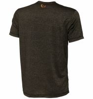 Savage Gear Triko Fighter Stretch T Shirt Burnt Olive Melange (2)