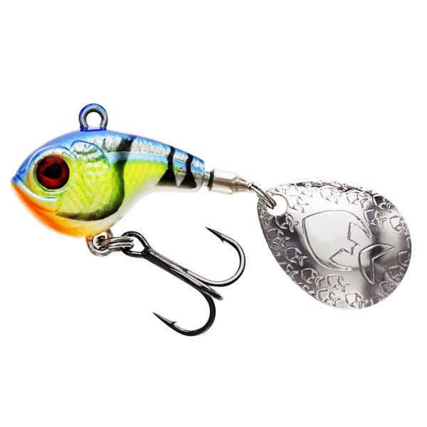 Westin Nástraha Dropbite Spin Tail Jig Chartreuse Blue Craw