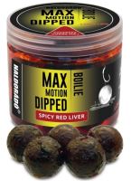 Haldorádó Dipované Boilies Dipped Max Motion 80 g 20 mm - Pikantní Červená Játra