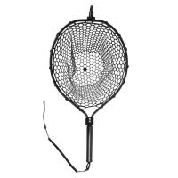 Fencl Muškařský Podběrák King XL Karbon Se Silikonovou Sítí Magnetický Držák a Pojistné Lanko Plovoucí 57x47 cm (3)