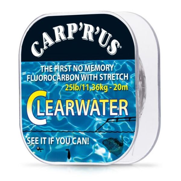 Carp´R´Us Clearwater - návazcový fluorocarbon 20 m crystal