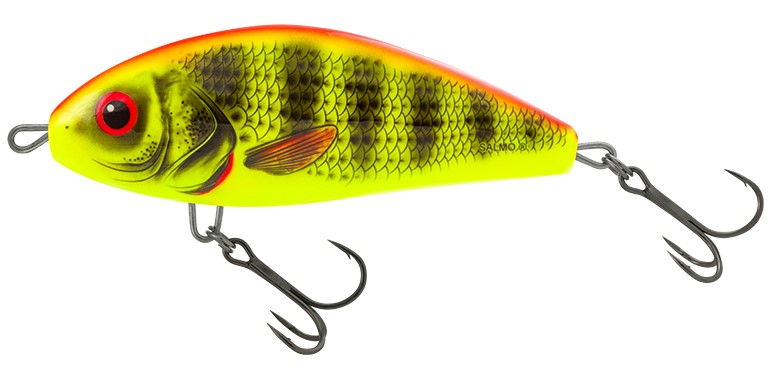 Levně Salmo wobler fatso sinking bright perch - 8 cm