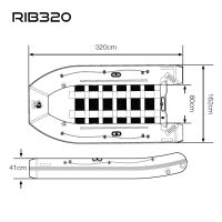 Nash Člun Boat Life Inflatable Rib 320 (2)